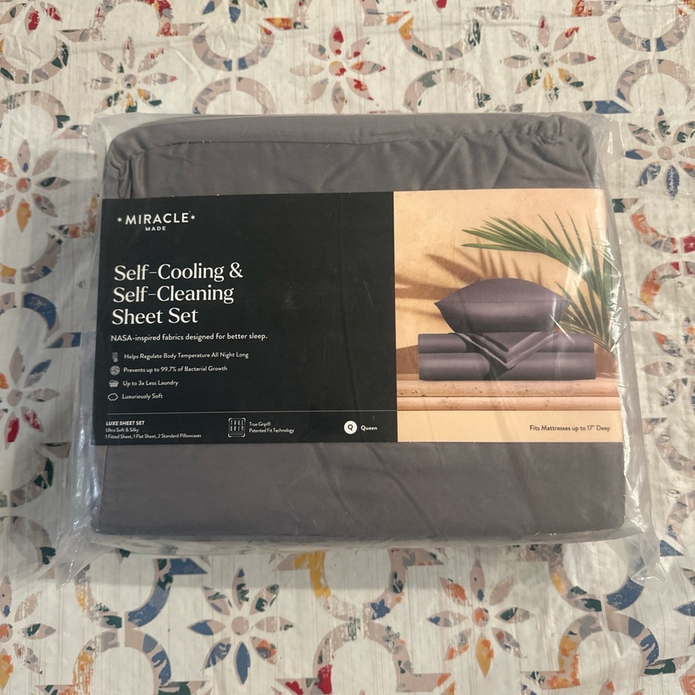 Miracle King Luxe Gray Sheet Set